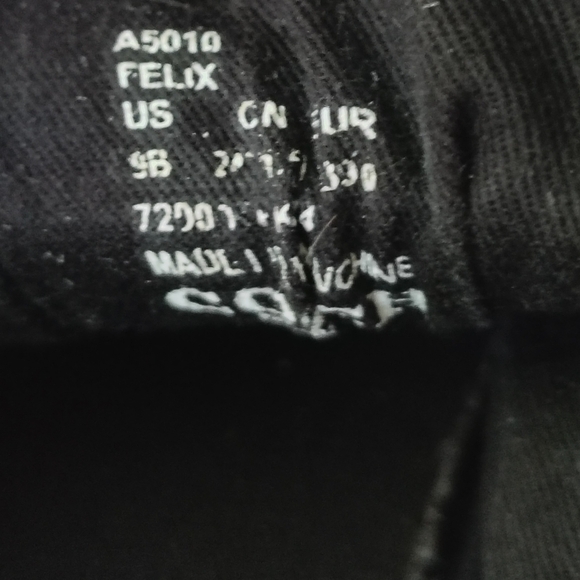 Coach Felix Womens Sneakers Jacquard Black /Gray Canvas Lace Less Sz 9 - Picture 4 of 5